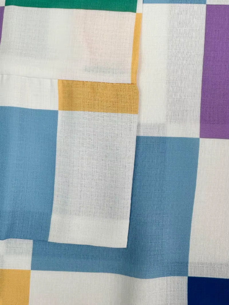 Oversized Loose Wide Leg Jumpsuits for Women 2025 New Summer Sleeveless Fashion Colorful Plaid Casual Jump Suits